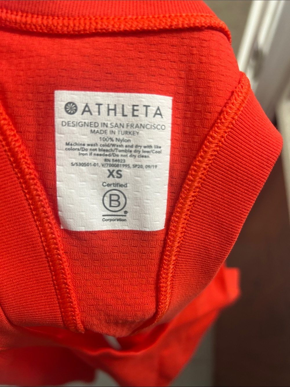 Athleta Bright Red Performance Racerback Tank - Picture 2 of 2